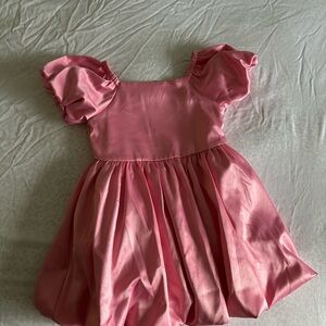 Us angels Pink Puff Sleeve Dress
